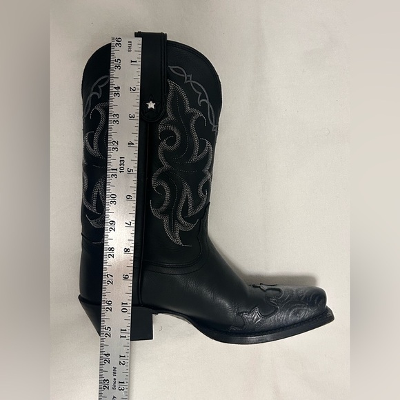 Tony Lama Womens (VF3033) Vaquero 11” Black Veil leather Cowgirl Boots Size 6B - Picture 14 of 14